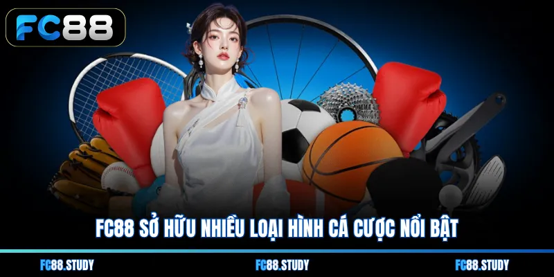 FC88 sở hữu nhiều loại hình cá cược nổi bật