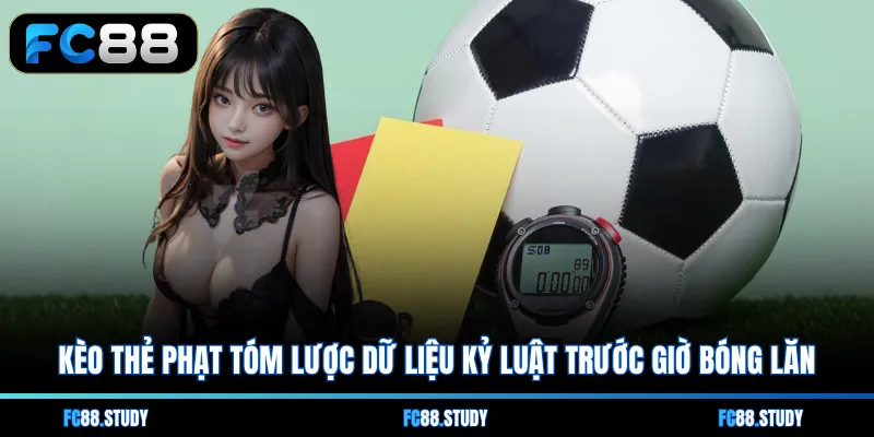 Kèo thẻ phạt tóm lược dữ liệu kỷ luật trước giờ bóng lăn