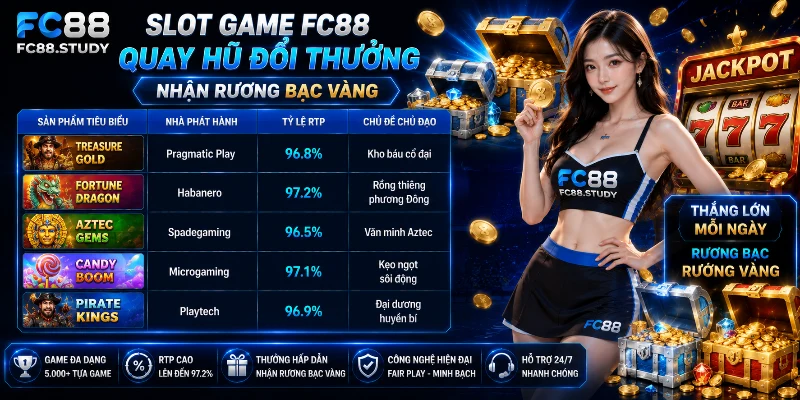 Trải nghiệm quay hũ đổi thưởng đỉnh cao tại FC88
